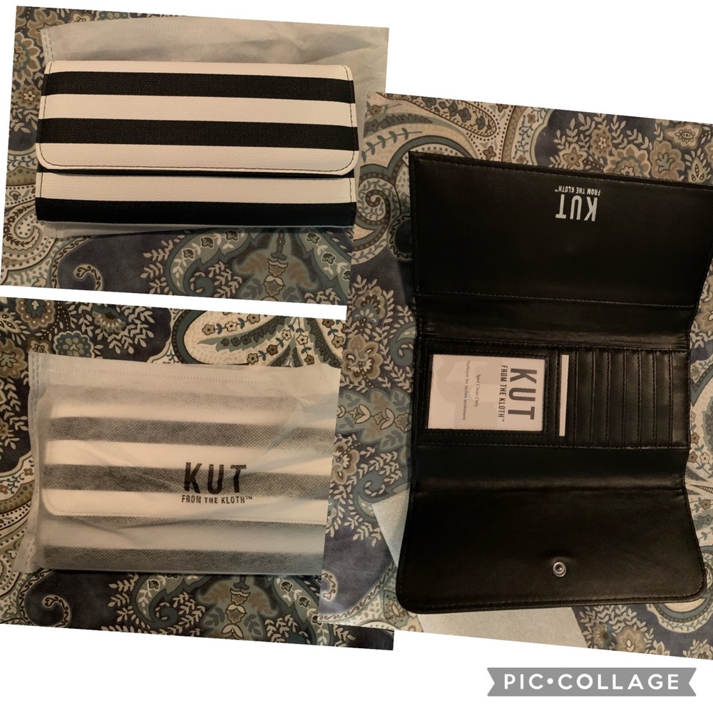 Kut from the Kloth trifold wallet. NWT